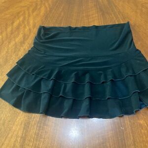Charlotte Russe Black Ruffle Skirt Size L